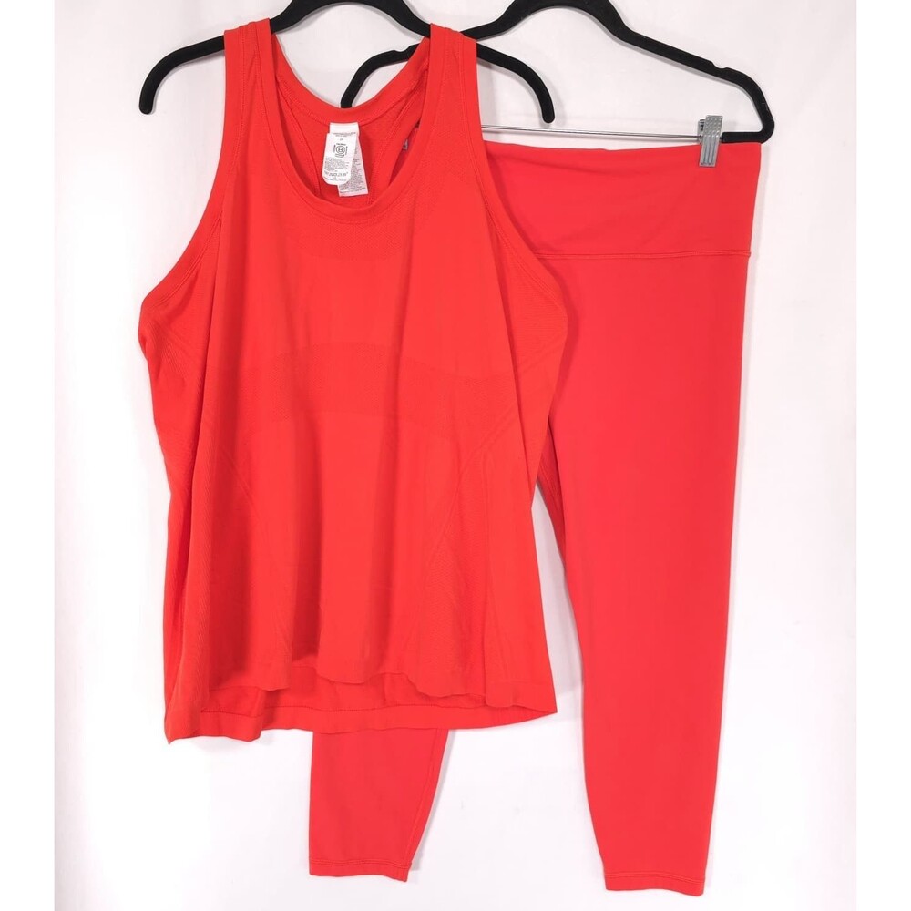 ATHLETA Women's 4pc Set XL-3XL Jacket‎ Tank Leggings Top Activewear Workout READ